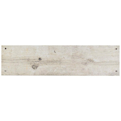 Merola Tile Cottage White 5-7/8 in. x 23-5/8 in. Ceramic Floor and Wall Tile (12.2 sq. ft. / case) - Super Arbor