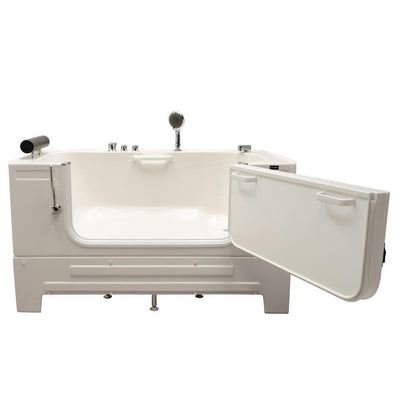 Neptune 59 in. Walk-In Soaking Bathtub in White with Right Drain - Super Arbor