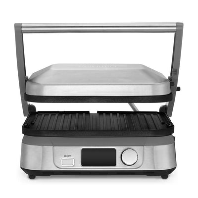 Griddler 5-Brushed Stainless Steel Panini Press and Griddle - Super Arbor