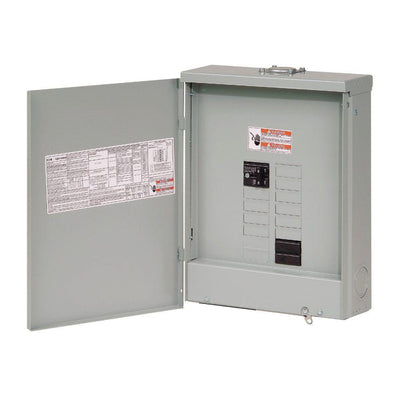 BR 100 Amp 10 Space 20 Circuit Outdoor Main Breaker Loadcenter with Flush Cover - Super Arbor