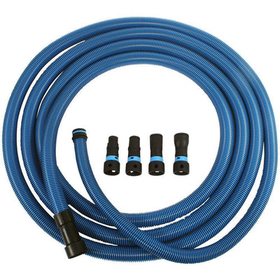 30 ft. Antistatic Vacuum Hose for Shop Vacs with Expanded Multi-Brand Power Tool Adapter Set - Super Arbor