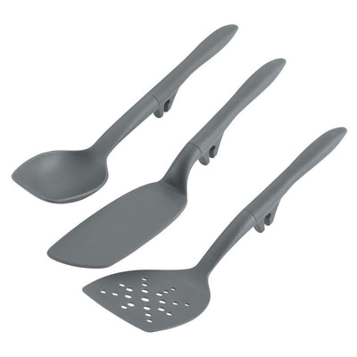 Tools and Gadgets Lazy Spoon and Flexi Turner Set, 3-Piece, Gray - Super Arbor