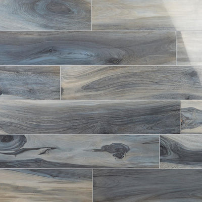 Ivy Hill Tile Rio Tiger Blue 8 in. x 48 in. Polished Porcelain Floor and Wall Tile ( 15.49 sq. ft.) - Super Arbor