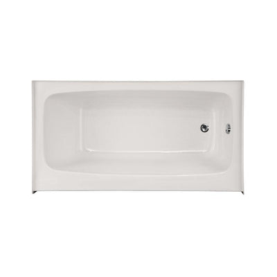 Trenton 72 in. Right Drain Rectangular Alcove Bathtub in White - Super Arbor