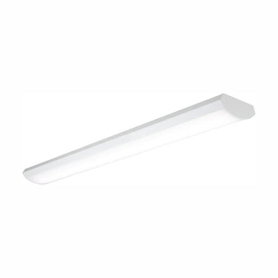 3.58 ft. White Low Profile Linear Integrated LED Wrap Light Fixture at 3400 Lumens, 4000K Cool White, Dimmable - Super Arbor