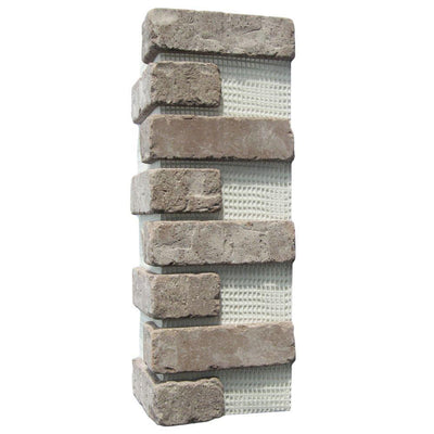 Brickwebb Rushmore Thin Brick Sheets - Corners (Box of 3 Sheets) 21 in x 15 in (5.3 linear ft.) - Super Arbor