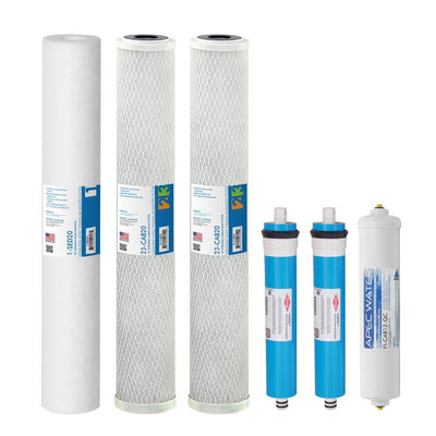 Ultimate Complete Replacement Filters with Membrane for 180 GPD Premium Commercial Grade Reverse Osmosis System - Super Arbor