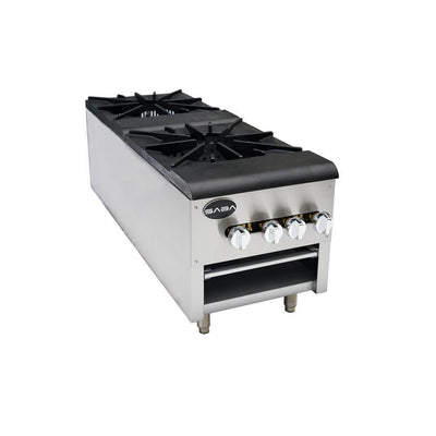 18 in. Commercial Duel Burner Gas Cooktop Stock Pot - Super Arbor