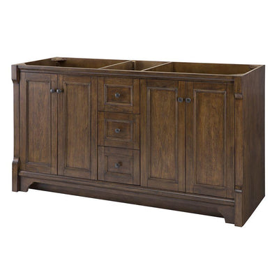 Creedmoor 60 in. W Bath Vanity Cabinet Only in Walnut - Super Arbor