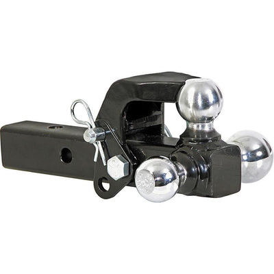 Buyers Products Company 1-7/8 in., 2 in., 2-5/16 in. Chrome Towing Balls Tri-Ball Hitch with Pintle Hook - Super Arbor