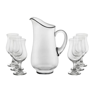 Modern Bar 7-Piece Sangria Glass Entertainment Set - Super Arbor