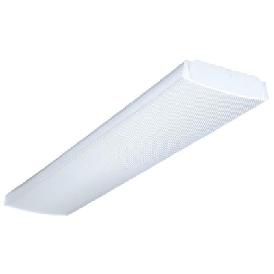 Multi-Volt 2-Light White T5 Fluorescent High Output Wraparound Fixture - Super Arbor