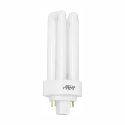 26W Equiv PL CFLNI Triple Tube 4-Pin Plug-in GX24Q-3 Base Compact Fluorescent CFL Light Bulb, Cool White 4100K (50-Pack) - Super Arbor