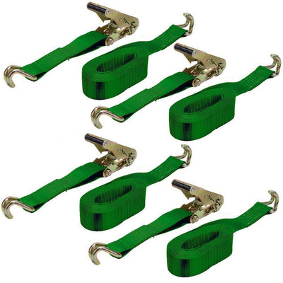 16 ft. x 2 in. x 10,000 lbs. Ratchet Buckled Strap Tie-Down (4-Pack) - Super Arbor