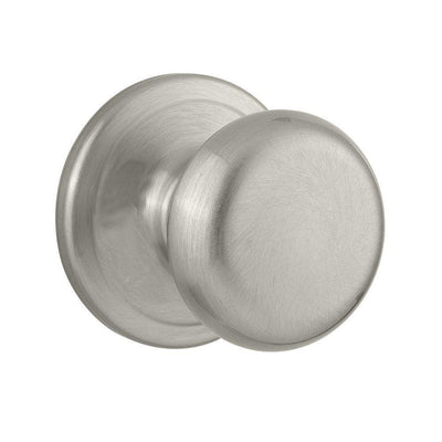 Juno Satin Nickel Passage Hall/Closet Door Knob with Microban Antimicrobial Technology - Super Arbor