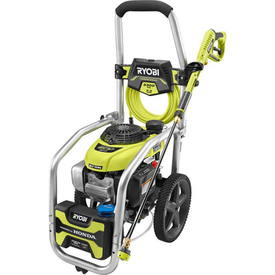 RYOBI 3300 PSI 2.3 GPM Cold Water Gas Pressure Washer with Honda GCV190 Idle Down - Super Arbor