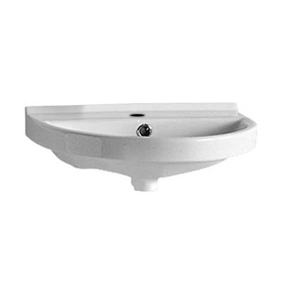 Whitehaus Collection Isabella Collection Wall-Mounted Bathroom Sink in White - Super Arbor