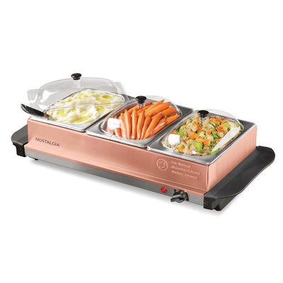 4.5 qt. Copper Slow Cooker and Warming Tray - Super Arbor