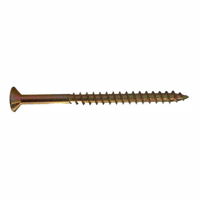 #6 x 2 in. Phillips Bugle-Head Coarse Thread Gold Screws (1 lb./Pack)