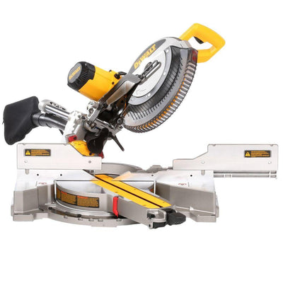 15 Amp Corded 12 in. Double Bevel Sliding Compound Miter Saw - Super Arbor