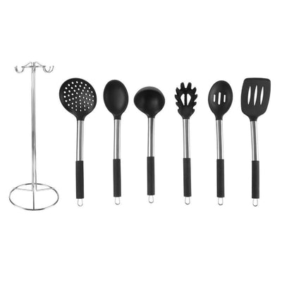 Stainless Steel and Silicone Kitchen Utensil (Set of 7) - Super Arbor