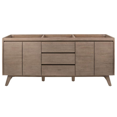 Coventry 72 in. Vanity Cabinet Only in Gray Teak - Super Arbor