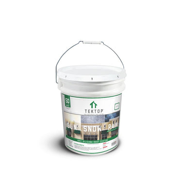 TekTop 5 Gal. White 100% Silicone High Solids Roof Coating - Super Arbor
