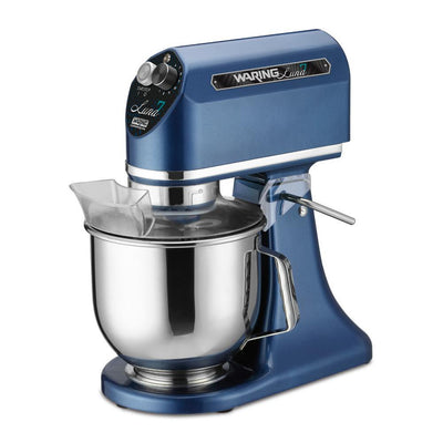 11-Speed, Blue, Luna 7 - 7  Qt. Planetary Mixer, includes Dough Hook, Mixing Paddle and Whisk - Super Arbor