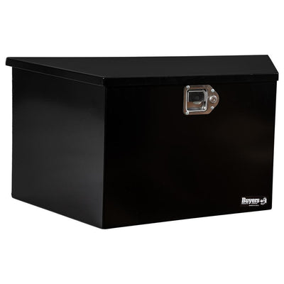 16.38 in. x 15 in. x 35.25 in. Gloss Black Steel Trailer Tongue Truck Tool Box - Super Arbor