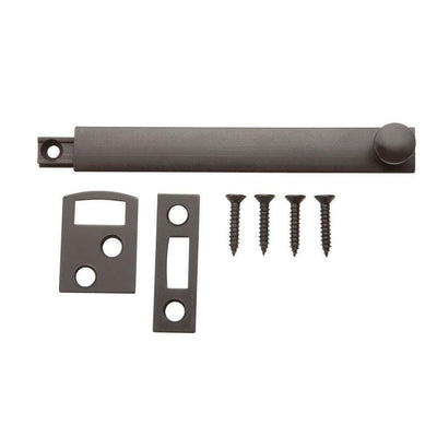 4 in. Oil Rubbed Bronze Surface Bolt - Super Arbor