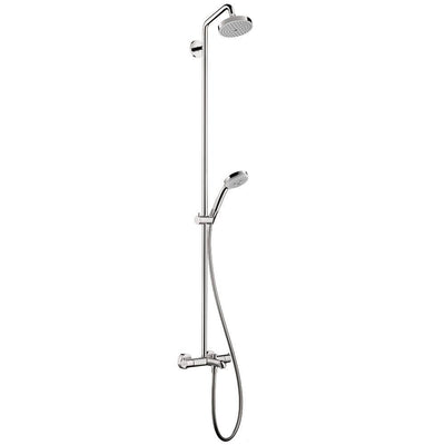 4-spray 5.375 in. Dual Shower Head and Handheld Shower Head in Chrome - Super Arbor