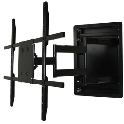 In Wall TV Mount, Recessed Articulating In Wall TV Mount For 42 To 80 in. TVs LCD, LED, or Plasma - Super Arbor