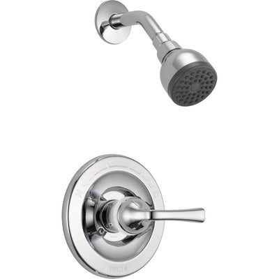 Foundations Single-Handle 1-Spray Shower Faucet in Chrome (Valve Included) - Super Arbor