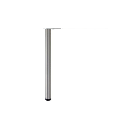 43-1/4 in. Brushed Nickel Steel and ABS Round Adjustable Leg - Super Arbor