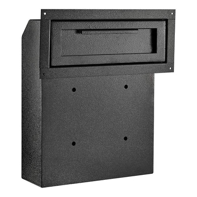 Black Through-The-Door Safe Locking Drop Box - Super Arbor
