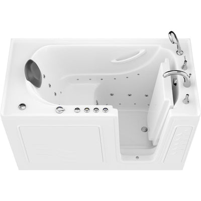Safe Premier 59 in. Right Drain Walk-in Air and Whirlpool Bathtub in White - Super Arbor