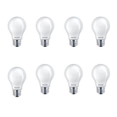 Philips 40-Watt Equivalent A19 Non-Dimmable Enregy Saving Frosted Classic Glass LED Light Bulb Daylight (5000K) (8-Pack)