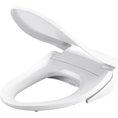 Elongated Cleansing Closed -Front Toilet Seat in White - Super Arbor