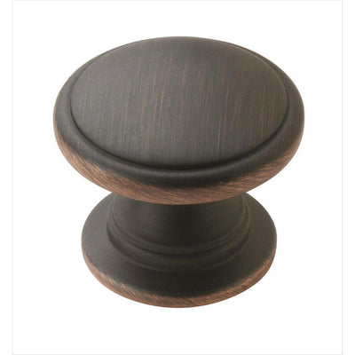 Allison Value 1-1/4 in. (32 mm) Oil-Rubbed Bronze Cabinet Knob (25-Pack) - Super Arbor