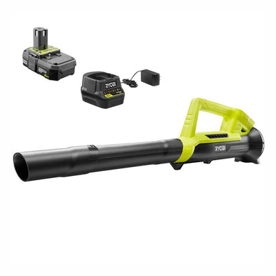 RYOBI ONE+ 90 MPH 200 CFM 18-Volt Lithium-Ion Cordless Leaf Blower/Sweeper - 2.0 Ah Battery and Charger Included - Super Arbor