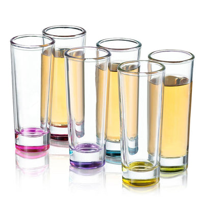 Hue 2 oz. Shot Glasses (Set of 6) - Super Arbor