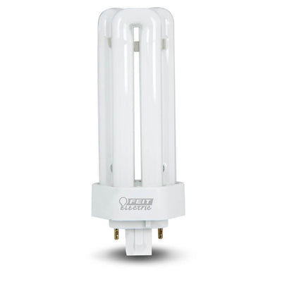 26W Equiv PL CFLNI Triple Tube 4-Pin Plug-in GX24Q-3 Base Compact Fluorescent CFL Light Bulb, Cool White 4100K - Super Arbor