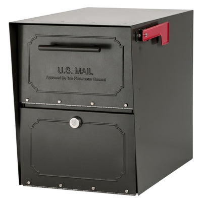 Oasis Classic Locking Post Mount Parcel Mailbox with High Security Reinforced Lock - Super Arbor