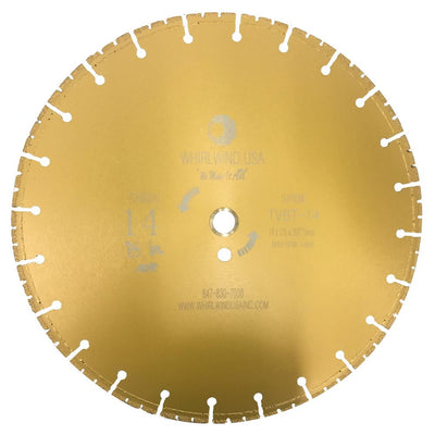 Whirlwind USA 14 in. 72-Teeth Segmented Diamond Blade for Dry and Wet Metal Cutting