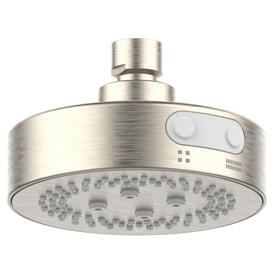 Avanti 2-Pattern 1.75 GPM 4.5 in. Wall Mount Duo Silk Round Shower Head in Brushed Nickel - Super Arbor