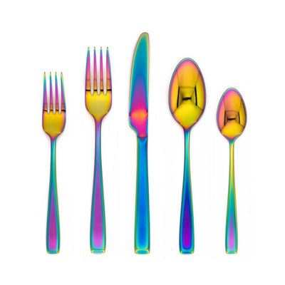 Logan Rainbow Mirror 20-Piece Flatware Set (Service for 4) - Super Arbor