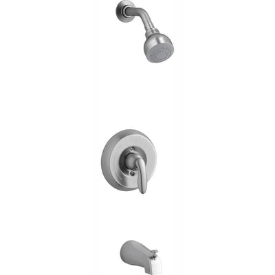 Coralais Single-Handle 1-Spray Tub and Shower Faucet in Polished Chrome (Valve Not Included) - Super Arbor