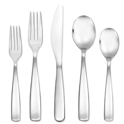 Plateau 20-Piece 18/0 Stainless Steel Flatware Set (Service for 4) - Super Arbor