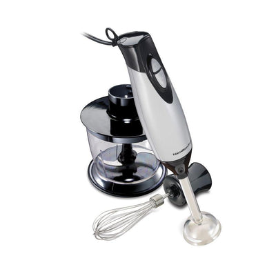 2-Speed Grey Hand Blender with 3 Cup Chopping Bowl - Super Arbor