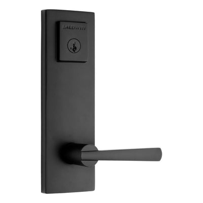 Prestige Spyglass Matte Black Universal Entrance Door Handleset Featuring SmartKey Security - Super Arbor